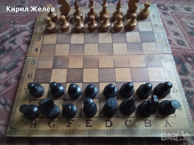 Шах стар дървен 43856, снимка 2 - Шах и табла - 44334624