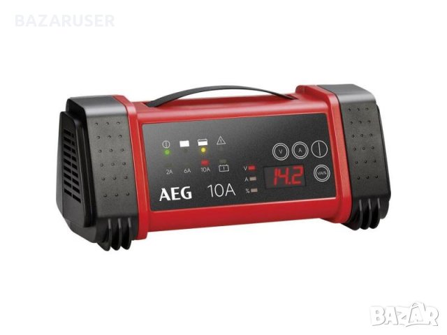 AEG зарядно за акумулатор, микропроцесор, 10A, 12V-24V, 200A/DO AEG97024/12 месеца Гаранция/, снимка 2 - Аксесоари и консумативи - 30746004