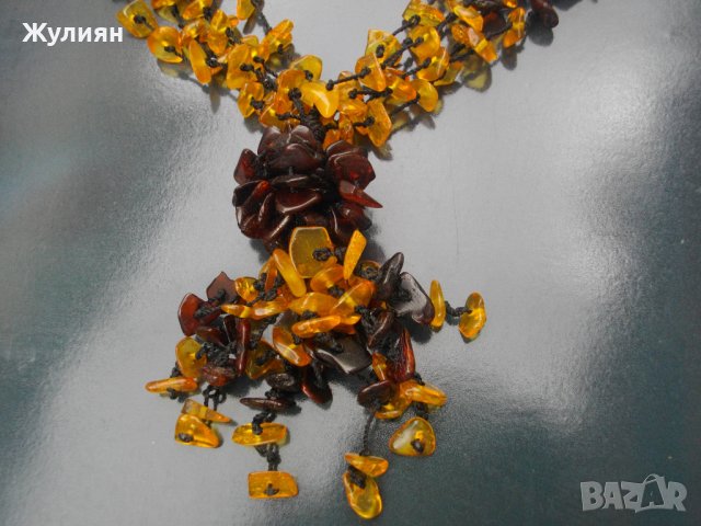 СТАР ГЕРДАН НАТУРАЛЕН БАЛТИЙСКИ КЕХЛИБАР, снимка 2 - Антикварни и старинни предмети - 42125045