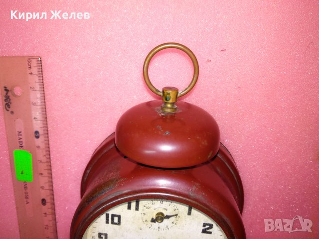 FOREIGN Стар АНГЛИЙСКИ КОЛЕКЦИОНЕРСКИ МЕХАНИЧЕН БУДИЛНИК РЕТРО МОДЕЛ 43632, снимка 6 - Антикварни и старинни предмети - 44465951