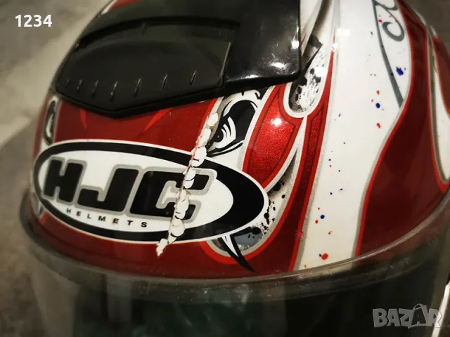КАСКА шлем HJC размер S (55-56см) за мотоциклет (мотор), скутер, АТВ , снимка 11 - Аксесоари и консумативи - 49692242
