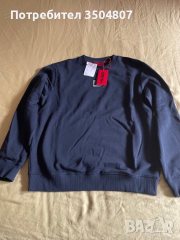 Мъжка спортна блуза HUGO Navy - 239.95 лв., снимка 2 - Блузи - 42084305