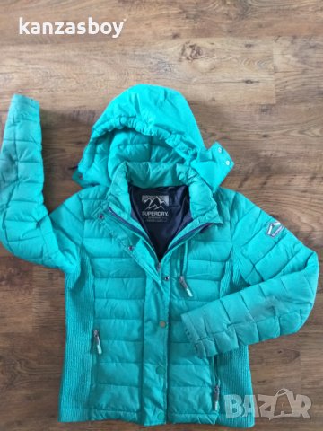 Superdry Mint Marl Fuji Slim Double Ziphood Jacket - страхотно дамско яке, снимка 6 - Якета - 38287742