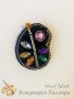 Уникална брошка "Палитра", снимка 2
