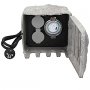 Градински Каменен контакт ML-Design,2 гнезда,врата на панти,3680 W/IP44 водоустойчив,1,5 m кабел, снимка 2