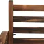 vidaXL Градинска пейка, 112 см, масивна ела, снимка 5