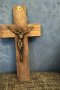  Двойка кръстове дърво бронз, снимка 6