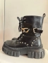Черни водоустойчиви боти с цип 40 номер, снимка 1
