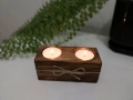 Декоративен сет от 2 части - цвят орех + Подарък 6 чаени свещи, снимка 13
