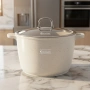 Дълбока тенджера Goldmann GM-0624B с мраморно покритие, 24 см, 6.2 л, индукция, снимка 1