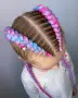 🎉Боксьорски Плитки🍀 Box braids Детски прически Опашки Бохо Туистъри Ариел Къдрици Афро Канекалон , снимка 3