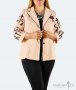 Макси размер дамско сако – цвят пудра, снимка 2