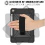 Apple iPad 10.2 (iPad 7) 360° Въртящ се Противоударен Калъф Стойка с Презрамка - Черен, снимка 3