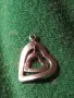ДВЕ СЪРЦА в ЕДНО РОМАНТИЧЕН СРЕБЪРЕН МЕДАЛЬОН ВИНТИДЖ АРТ ПЕНДАНТ СРЕБРО 45732, снимка 13