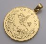 Позлатена огърлица с висулка - монета 100 Куруш, снимка 4
