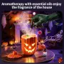 Нов Арома дифузер тиква 300 мл с овлажнител, 7 LED цвята и дистанционно Halloween дизайн, снимка 5