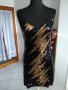 Елегантна дамска рокля - черно и злато пайети, снимка 1 - Рокли - 30697134