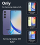 Калъф FNTCASE за Samsung Galaxy A35-5G удароустойчив военен клас, прозрачен, снимка 3