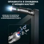 Мини мощен фенер YEMAO M52 – 1500 Лумена, 2 акумулаторни батерии, магнит и USB-C зареждане, снимка 9