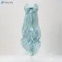 Висококачествена аниме перука Genshin Impact Yumemizuki Mizuki в ментово зелено, снимка 7