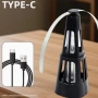 LED UV Капан за насекоми с USB зареждане – 2-в-1 Вентилатор за защита на храната, снимка 3