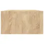 vidaXL Стойка за монитор, дъб сонома, 100x24x13 см, инженерно дърво, снимка 5