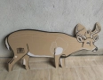 Триизмерни мишени с формата на елен Glendel-САЩ, с подарък, снимка 5