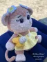 Плетена играчка маймунка, снимка 6
