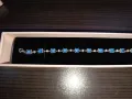 Сребърна гривна със син топаз , снимка 6