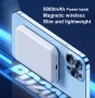 Външна батерия - зарежда iPhone без кабел, лепи се магнитно за телефона (5000 mAh), снимка 1