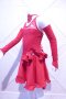 Детска рокля за спортни танци в червен цвят и гол гръб, снимка 5