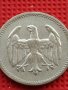 Сребърна монета 1 марка 1924г. Германия Ваймарска република 39615, снимка 5