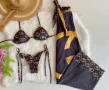 Дамски бански Chanel Victoria Secret Gucci комплект бикини и едно парче , снимка 13
