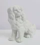 Фигурка на Пудел изработена от не глазиран бисквитен порцелан., снимка 2