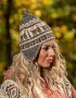 Перуанска шапка модел Уанкане от вълна на лама различни цветове, снимка 4