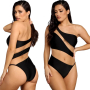 V25 Цял бански с оформящ силуета ефект Секси цял бански. Стилен бански за цяло тяло. Цял бански 2024, снимка 4