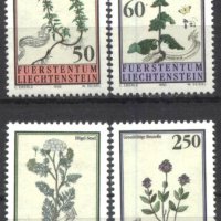 Чисти марки Флора Медицински растения 1993 от Лихтенщайн, снимка 1 - Филателия - 33873229