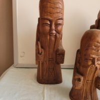 азиатски дървени склуптори , снимка 3 - Антикварни и старинни предмети - 42027720