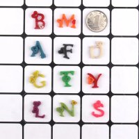 Азбука латиница главни букви със сърца силиконов молд форма фондан декор , снимка 3 - Форми - 37340961