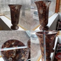 Две страхотни големи вази стъклена мозайка Уникати, снимка 7 - Антикварни и старинни предмети - 35254504