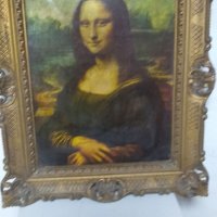 Картина/снимка Мона Лиза, снимка 2 - Антикварни и старинни предмети - 36714066