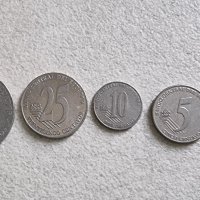 Монети . Южна Америка . Еквадор . 1, 5, 10, 25 и 50 сентавос . 5 бройки., снимка 1 - Нумизматика и бонистика - 42482576