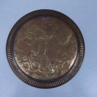 Пано - чиния от бронз - 510 гр., снимка 4 - Други ценни предмети - 29860878