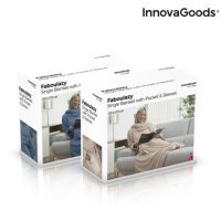 Индивидуално Одеяло с Ръкави с Централен Джоб Faboulazy InnovaGoods - Beige, снимка 4 - Олекотени завивки и одеяла - 40485197