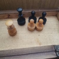шах в дървена кутия и магнитни фигури за шах. , снимка 12 - Антикварни и старинни предмети - 44444369