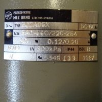 Емулсионна помпа MEZ Brno 3CZA05X 220/380V emulsion pump, снимка 6 - Резервни части за машини - 42889394