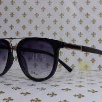 D 30 Унисекс слънчеви очила черна рамка с леко преливащи стъкла,златист елемент , снимка 2 - Слънчеви и диоптрични очила - 35215210
