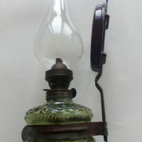 Стара газена лампа, /№5/ комплект със стъклото., снимка 5 - Антикварни и старинни предмети - 44930812