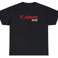 Тениска с декоративен печат - Canon EOS, снимка 6 - Тениски - 44164761