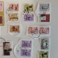 45 броя пощенски марки (употребявани), снимка 3 - Филателия - 44416923